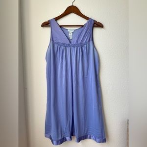 Vintage Vanity Fair Periwinkle Nightgown Slip House Dress | Size Medium